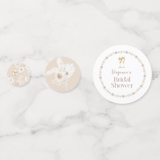 Boho Bruidsmeisje Borrel Confetti (Voorkanten)