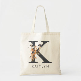 Boho Bruidsmeisje Letter K Tote Bag