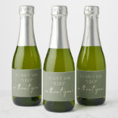 Boho bruidsmeisje voorstel mini champagne labels sparkling wijnetiket (Flessen)