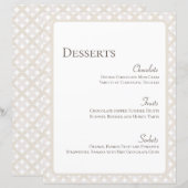 Boho Bruiloft 8.5x11 Dessert Menu (Voorkant / Achterkant)