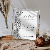 Boho bruiloft badbadkamer poster