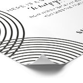 Boho bruiloft badbadkamer poster (Hoek)