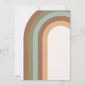 Boho bruiloft boog bruiloft uitnodiging (Achterkant)