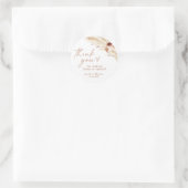 Boho Bruiloft Dank Je Favor Sticker (Tas)