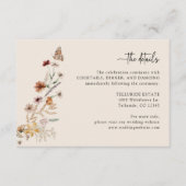 Boho Bruiloft Details Informatiekaartje (Voorkant)
