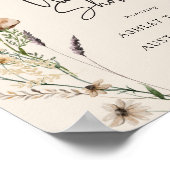 Boho bruiloft douche Poster (Hoek)