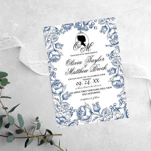 Boho-bruiloft Elegante Script Kasteelbruiloft Kaart