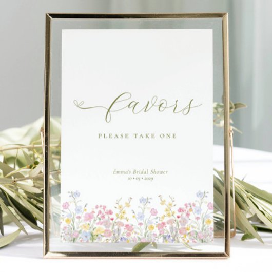 Boho Bruiloft Favor Tabletop Bordje Poster