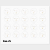 Boho Bruiloft Feest Ronde Sticker  (Vel)