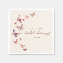 Boho Bruiloft Feest Vlinder  Servet