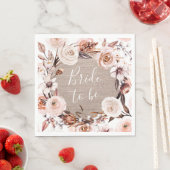 Boho Bruiloft Feestservetjes Jute Bruid Wordt Servet (Insitu)