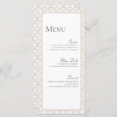 Boho Bruiloft Gepersonaliseerd Bord Menu Kaarten (Voorkant / Achterkant)