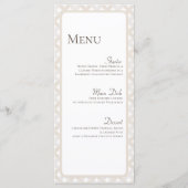 Boho Bruiloft Gepersonaliseerd Bord Menu Kaarten (Voorkant)