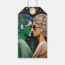 Boho bruiloft gunst cadeaulabel