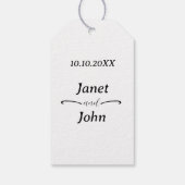 Boho bruiloft gunst cadeaulabel (Achterkant)