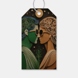 Boho bruiloft gunst cadeaulabel