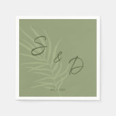 Boho Bruiloft met Persoonlijke Touch Servet (Voorkant)