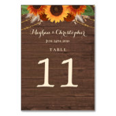 Boho-bruiloft met rustieke zonnebloemen en terraco kaart (Voorkant)