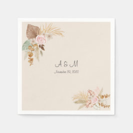 Boho bruiloft napkin servet