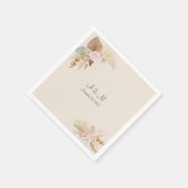 Boho bruiloft napkin servet (Hoek)