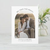 Boho-bruiloft op een budget Verliefd geworden Brui Aankondiging (Staand voorkant)