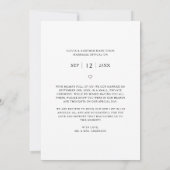 Boho-bruiloft op een budget Verliefd geworden Brui Aankondiging (Achterkant)