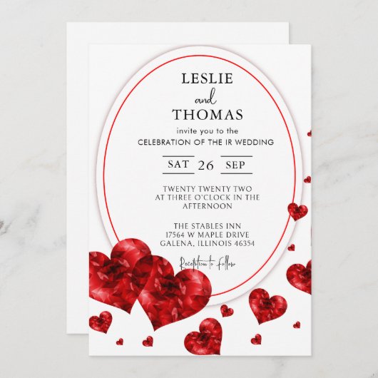 Boho bruiloft, pampas gras set, moderne bruiloft kaart (Voorkant / Achterkant)