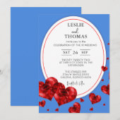 Boho bruiloft, pampas gras set, moderne bruiloft kaart (Voorkant / Achterkant)