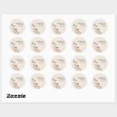Boho Bruiloft Ronde Sticker (Vel)