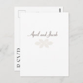 Boho bruiloft RSVP Briefkaart (Voorkant / Achterkant)