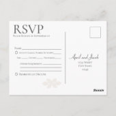 Boho bruiloft RSVP Briefkaart (Achterkant)