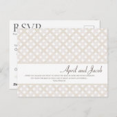 Boho bruiloft RSVP Briefkaart (Voorkant / Achterkant)