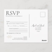 Boho bruiloft RSVP Briefkaart (Achterkant)