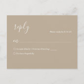 Boho bruiloft RSVP Briefkaart (Voorkant)