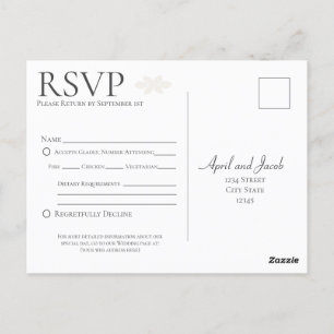 Boho Bruiloft RSVP Briefkaart Invoegen
