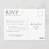 Boho Bruiloft RSVP Briefkaart Invoegen (Achterkant)