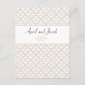 Boho Bruiloft RSVP Briefkaart Invoegen (Voorkant)