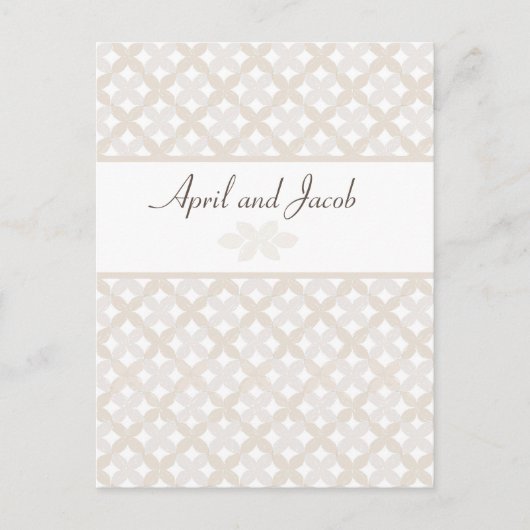 Boho Bruiloft RSVP Briefkaart Invoegen (Voorkant)