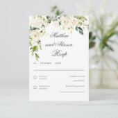 Boho bruiloft RSVP kaart (Staand voorkant)
