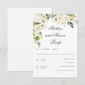 Boho bruiloft RSVP kaart (Voorkant / Achterkant)