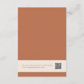 Boho bruiloft RSVP Kaarten (Achterkant)