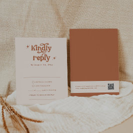 Boho bruiloft RSVP Kaarten