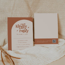 Boho bruiloft RSVP Kaarten