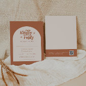 Boho bruiloft RSVP Kaarten