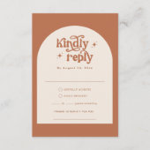 Boho bruiloft RSVP Kaarten (Voorkant)