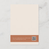 Boho bruiloft RSVP Kaarten (Achterkant)