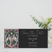 Boho Bruiloft Save the Date (Staand voorkant)