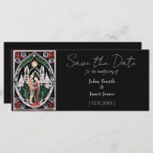 Boho Bruiloft Save the Date (Voorkant / Achterkant)