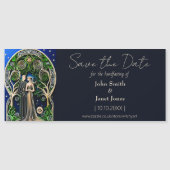 Boho Bruiloft Save the Date Magnet Magnetische Uitnodiging (Voorkant)
