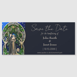Boho Bruiloft Save the Date Magnet Magnetische Uitnodiging